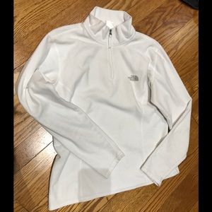 North face white fleece